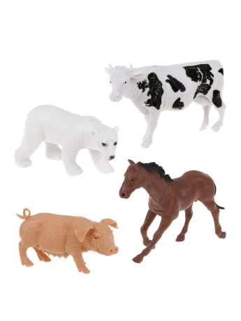 Набор животных, 4 предм., пакет