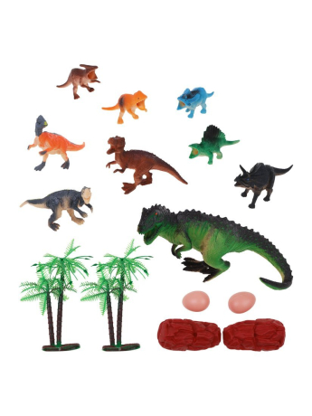 Игр. набор Парк динозавров, 15 предм., пакет