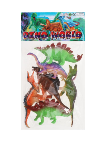 Набор фигурок Динозавры, 6 шт., пакет