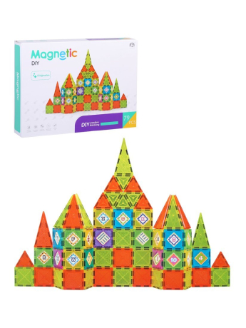 Конструктор магнитный, 79 дет., коробка