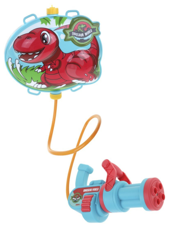 Набор бластер с резервуаром "Дино" (водный пистолет 20х14х6 см. ранцем 24х22х5, 5 см.)