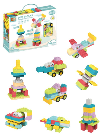 Конструктор, 105 дет., коробка