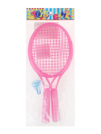 Ракетки для игр на открытом воздухе 28 см. 2 шт., волан 2 шт., в ассорт.