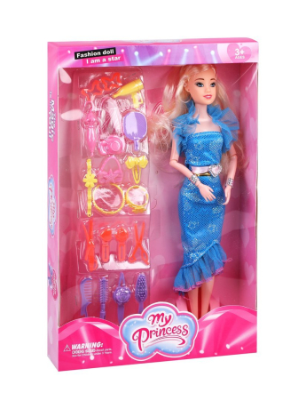 Игр. наб. Модница, в компл. кукла, 18 предметов