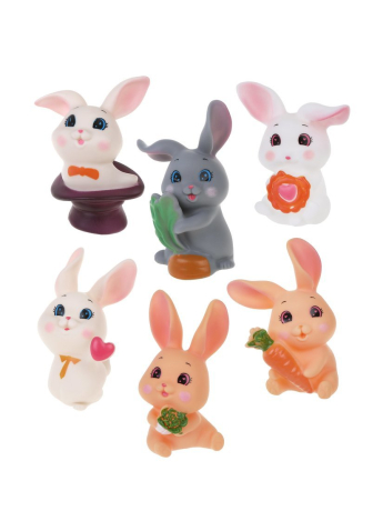 Набор игрушек для купания, 6 шт, пакет