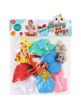Набор игрушек для купания, 9 шт, пакет