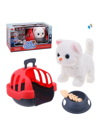 Игр. наб. Ветеринар, в компл. кошка издает звук, двигается, 3 предмета, эл. пит. ААх2шт. не вх. в компл.