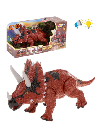 Фигурка Динозавра со светозвуковыми эффектами, в комплекте тестовые элементы питания АG13*3шт.