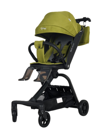 Складная многофункциональная прогулочная коляска ТМ "QPLAY" Qbook 360° олив