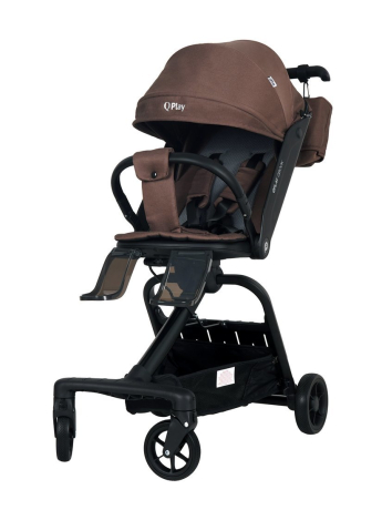 Складная многофункциональная прогулочная коляска ТМ "QPLAY" Qbook 360° шоколад