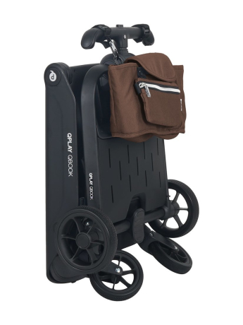 Складная многофункциональная прогулочная коляска ТМ "QPLAY" Qbook 360° шоколад