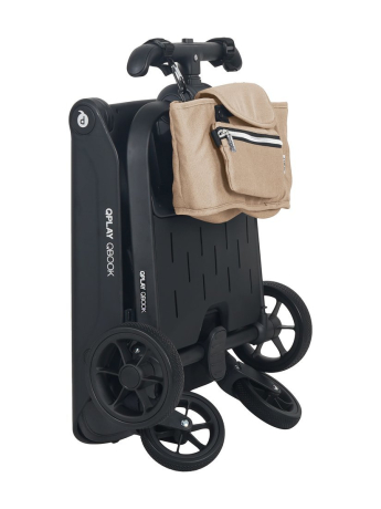 Складная многофункциональная прогулочная коляска ТМ "QPLAY" Qbook 360° миндаль