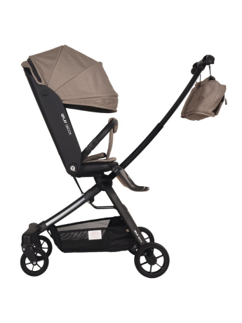 Складная многофункциональная прогулочная коляска ТМ "QPLAY" Qbook 360° сталь