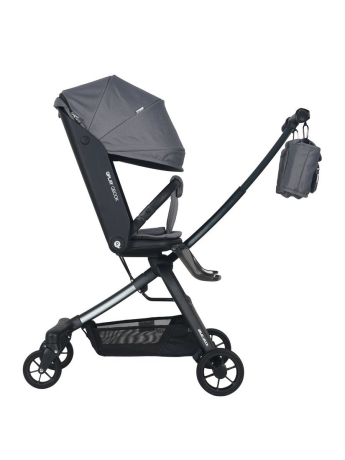Складная многофункциональная прогулочная коляска ТМ "QPLAY" Qbook 360° графит