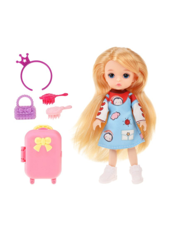 Игр. наб. "Туристка", в компл. кукла, предм. 5 шт, блистер