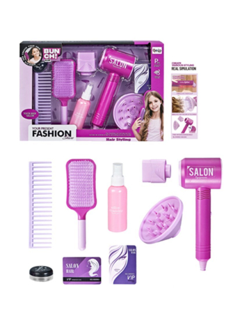 Игровой набор Салон красоты, 9 предм., эл. пит. АААх3, не вх. в компл., коробка