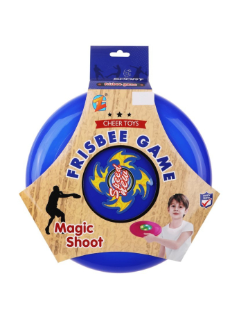 Тарелка летающая фрисби с рисунком 23 см., в ассорт.