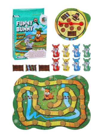 ДЕФЕКТ УПАКОВКИ Настольная игра ходилка "Веселый кролик"