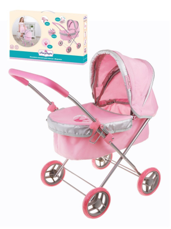 Коляска люлька "Корона" 56*38*58см, белая коробка