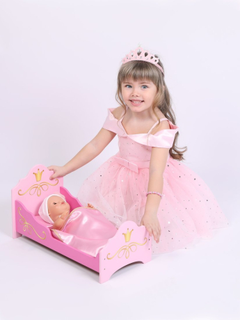 Кроватка для куклы Принцесса