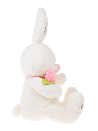 Зая с цветком 40см