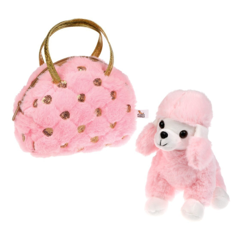 Пудель 18см с сумочке