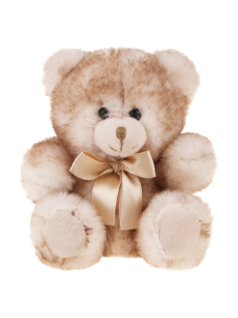 Мишка Пушистик 14см., инд. кор., беж., дисплей