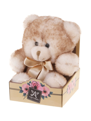 Мишка Пушистик 14см., инд. кор., беж., дисплей