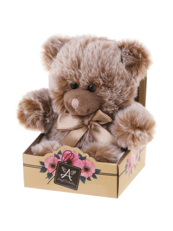 Мишка Пушистик 14см., инд. кор., корич., дисплей