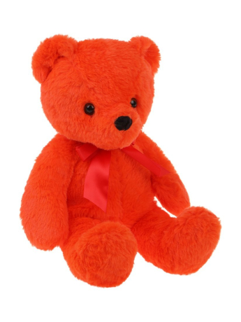 Мишка Радуга  25см, красный