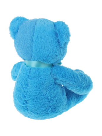Мишка Радуга  25см, голубой