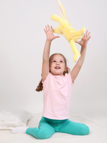 Зайка Радуга 24см, желтый