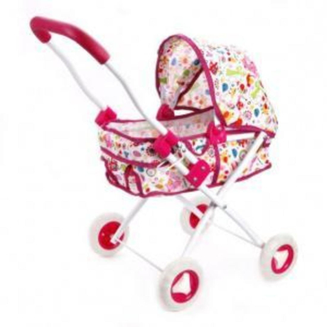 ДЕФЕКТ Коляска люлька "Фантазия", малин., 53*35*59см