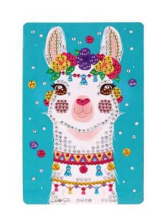 Набор д/творч. Алмазная мозаика «Лама», 10*15см