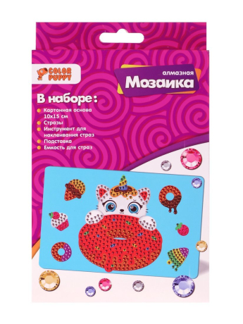 Набор д/творч. Алмазная мозаика «Кэтикорн», 10*15см