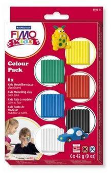 Глина полимерная FIMO kids комплект материалов Базовый