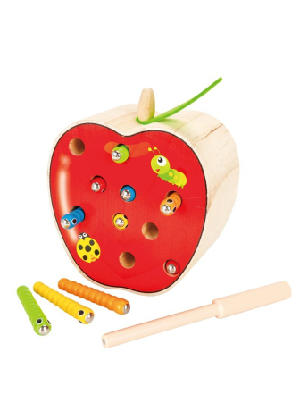 Игра-рыбалка "Поймай гусеницу", 10 магнитных гусениц