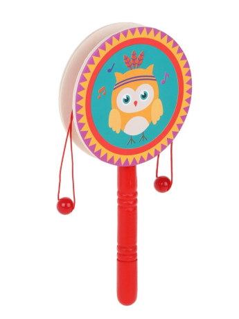 Барабан на палочке новый