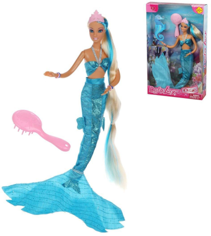 Игровой набор "Русалка", кукла, 6 предм., коробка