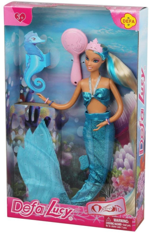 Игровой набор "Русалка", кукла, 6 предм., коробка