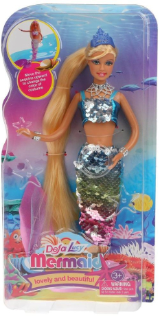Игровой набор "Русалка", кукла, 4 предм., коробка