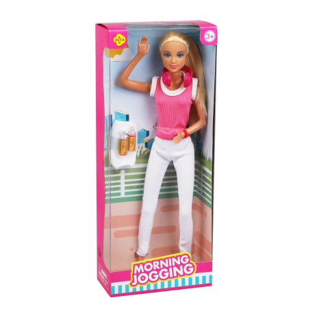 Кукла Defa, Утренняя пробежка, в комплекте предметов 6шт.