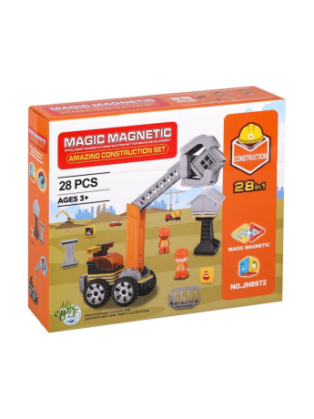 Конструктор магнитный, 28 деталей