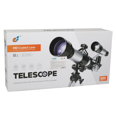 Телескоп детский 60х увеличение, 3 объектива
