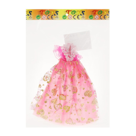 Платье для куклы в ассорт., пакет