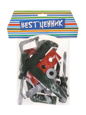 Набор инструментов, 14 предметов, пакет.