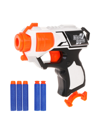 Бластер с мягкими пулями, в комплекте: м/пули 5шт.