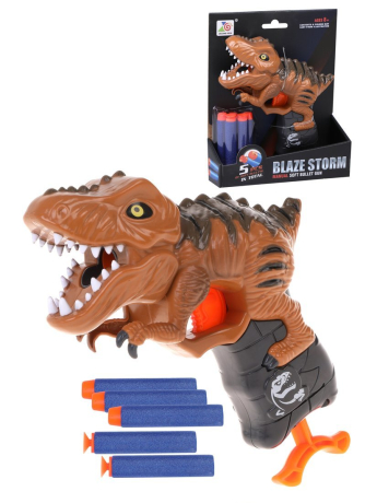 Бластер с мягкими пулями, в комплекте: м/пули 5шт.