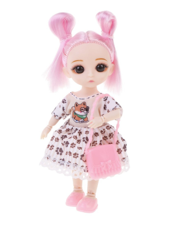 Игр.наб."Модница", в компл. кукла 17см., предм. 1шт., пакет