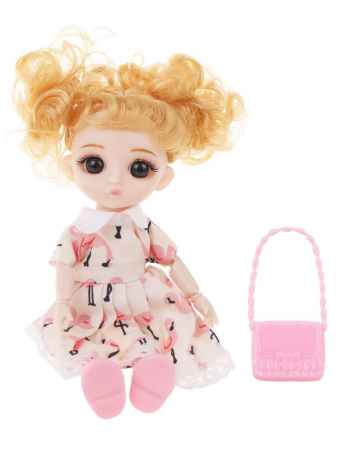 Игр.наб."Модница", в компл. кукла 17см., предм. 1шт., пакет